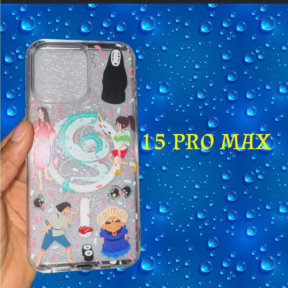 iPhone 15 pro max studio ghibli MagSafe case